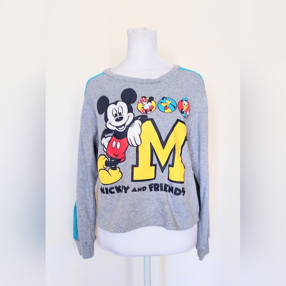 Disney Mickey Mouse and Friends Long Sleeve Graphic Shirt Size Medium